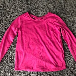 Girls long sleeve T shirt ( Pink )